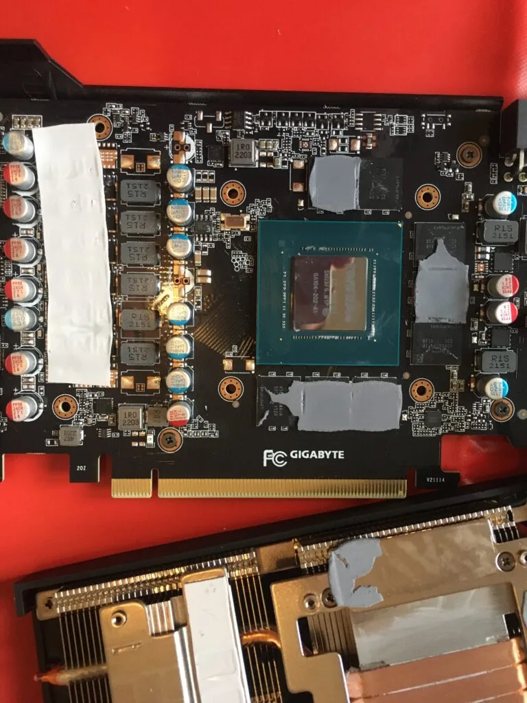 nvidia 3060ti torn thermal pads